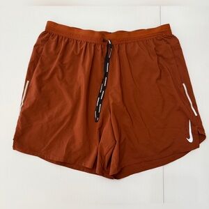 Nike Men's Dri-FIT 2-in-1 Running Shorts - Burnt Orange - XXL
